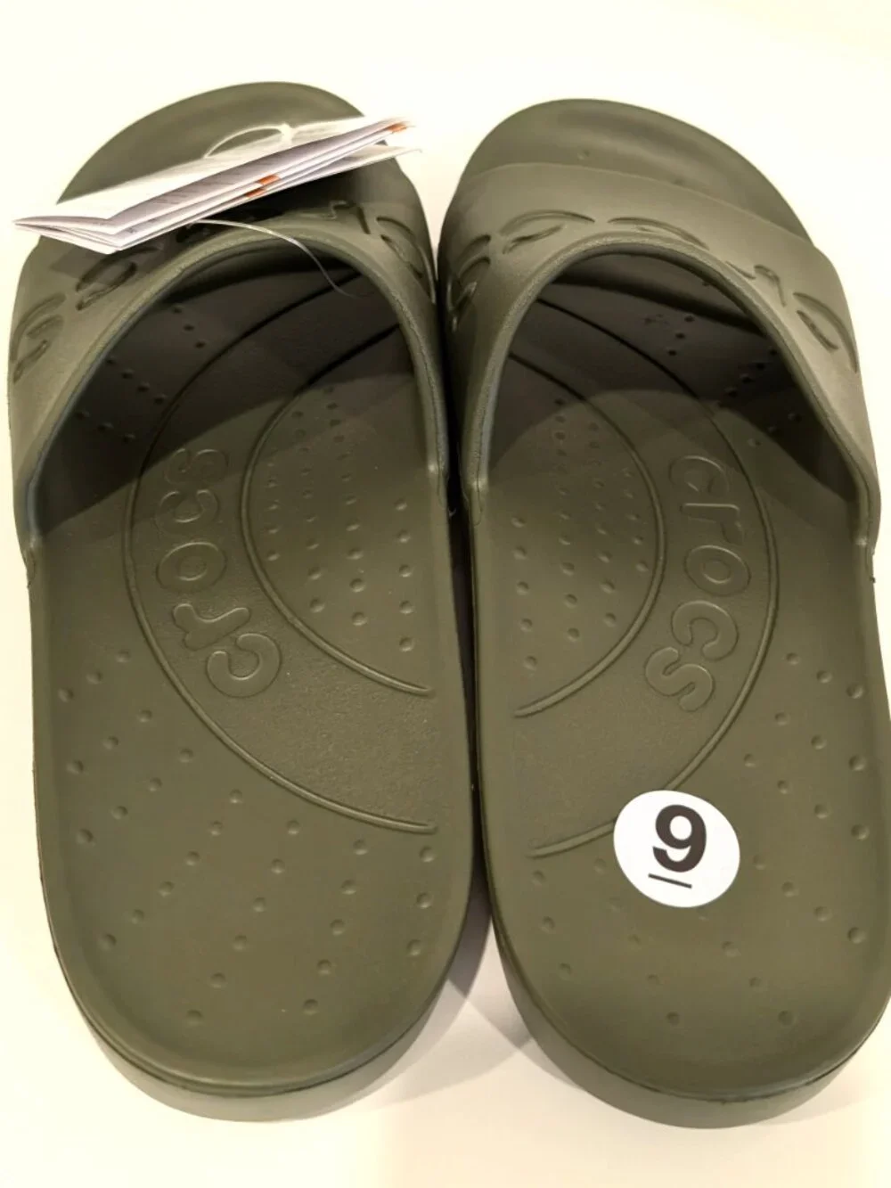 Crocs Classic Slide Army Green Size 9 (Men) Slip On Sandals NWT